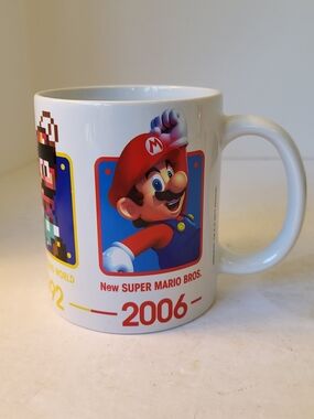 Nintendo Super Mario Evolution  Dates 1985-2006 Mug